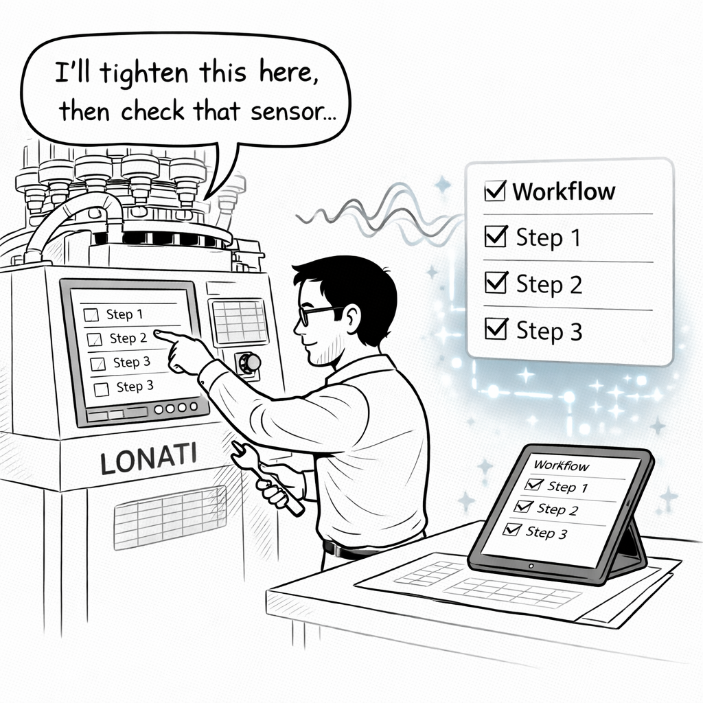 Stefano at Lonati creates a new workflow